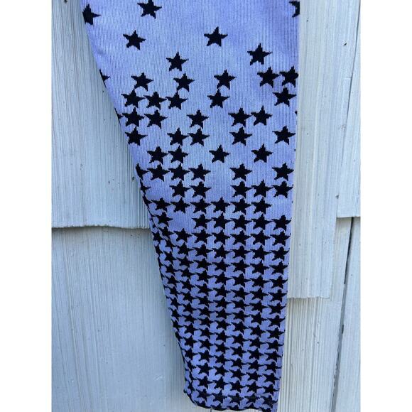 Fabletics‎ High Waisted Seamless Star Leggings Ice Grey Black Breathable Size L - Picture 2 of 9